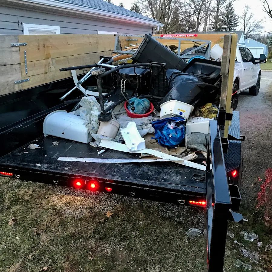 Roll-off dumpster delivered to a residential driveway in Millvale